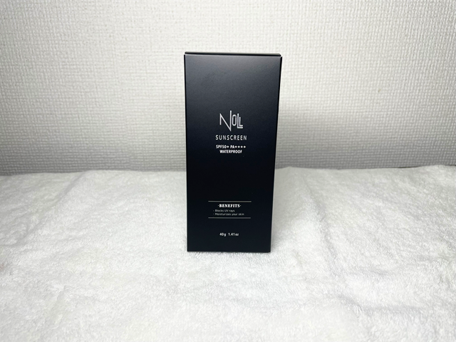 NULLメンズウォータープルーフ日焼け止めの箱