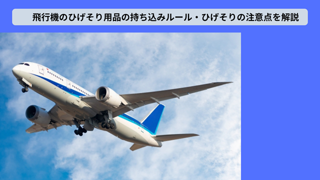 飛行機　ひげそり　ルール　注意点　冒頭