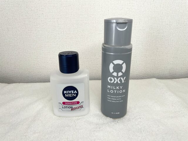 ニベア薬用センシティブローションとオキシーミルキーローション